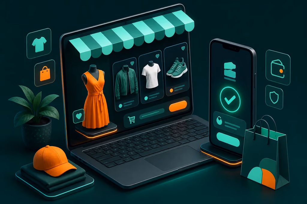 M-Pesa E-Commerce Store for Fashion Retail illustration
