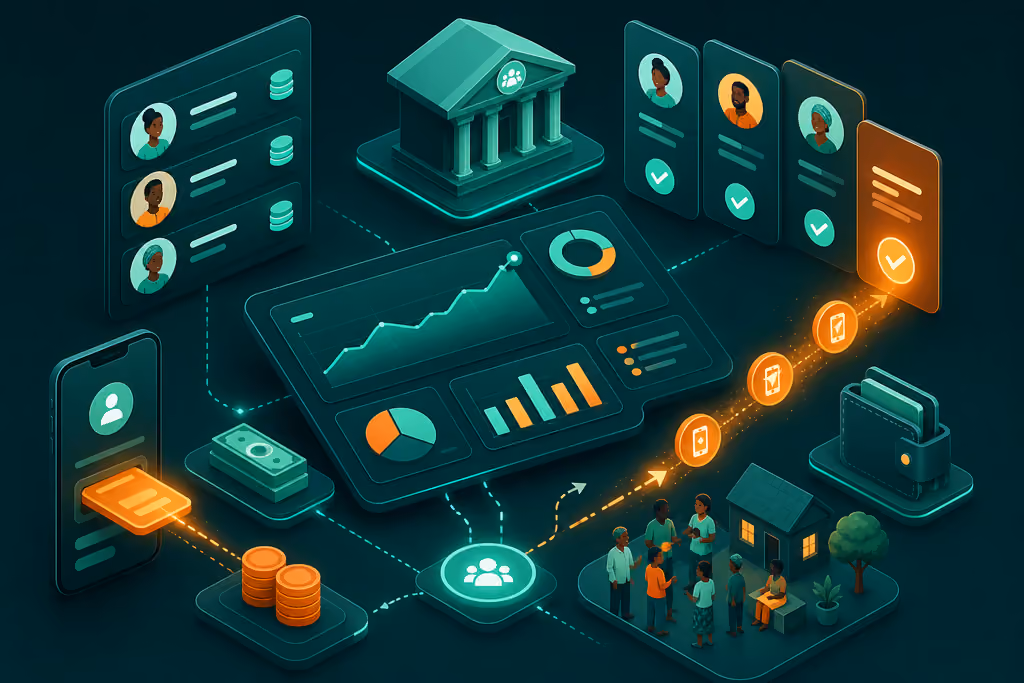 SACCO Member & Loan Dashboard illustration